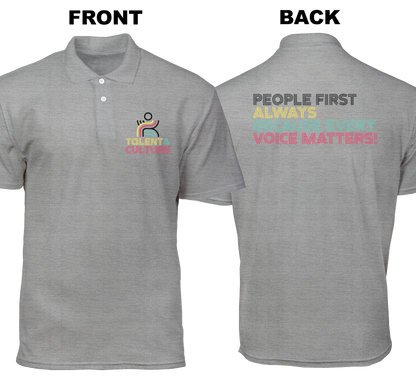 Cotton Polo Shirt: Talent and Culture (Front and Back)