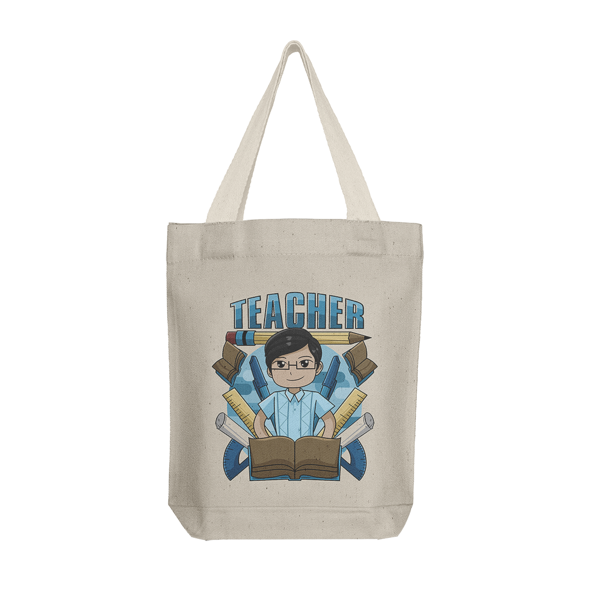 Tote Bag: Teacher V2 Male