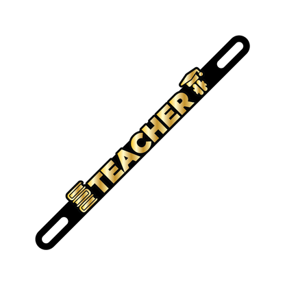 Car Plate Badge: Teacher