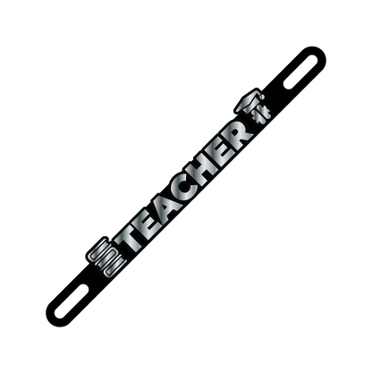 Car Plate Badge: Teacher