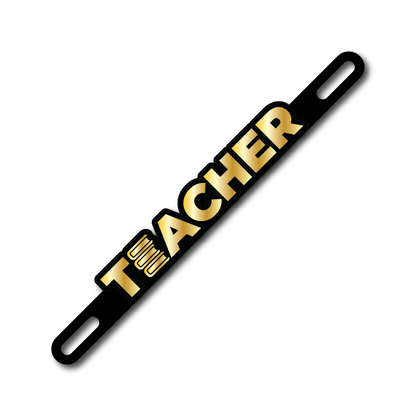 Car Plate Badge: Teacher Version 2