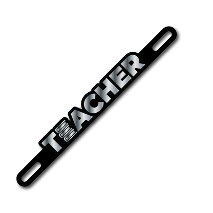 Car Plate Badge: Teacher Version 2
