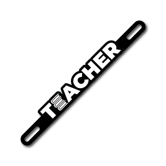 Car Plate Badge: Teacher Version 2
