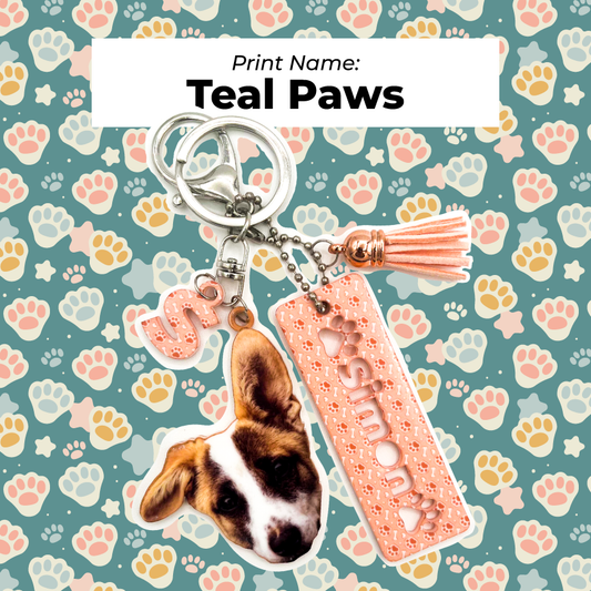 Acrylic Pet Bag Charm: Dog Tassel Set