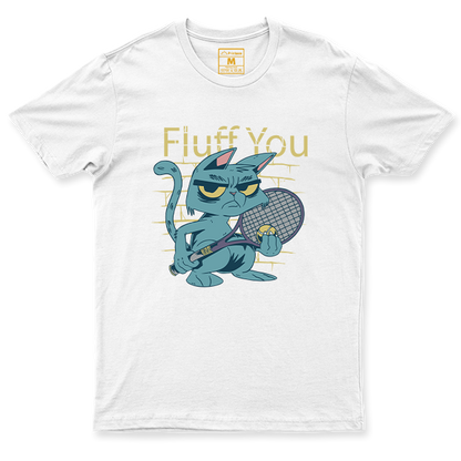 Drifit Shirt: Tennis Angry Cat