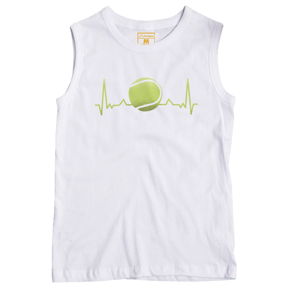 Sleeveless Drifit Shirt: Tennis Heartbeat