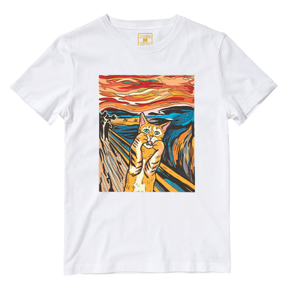 Cotton Shirt: The Screaming Cat