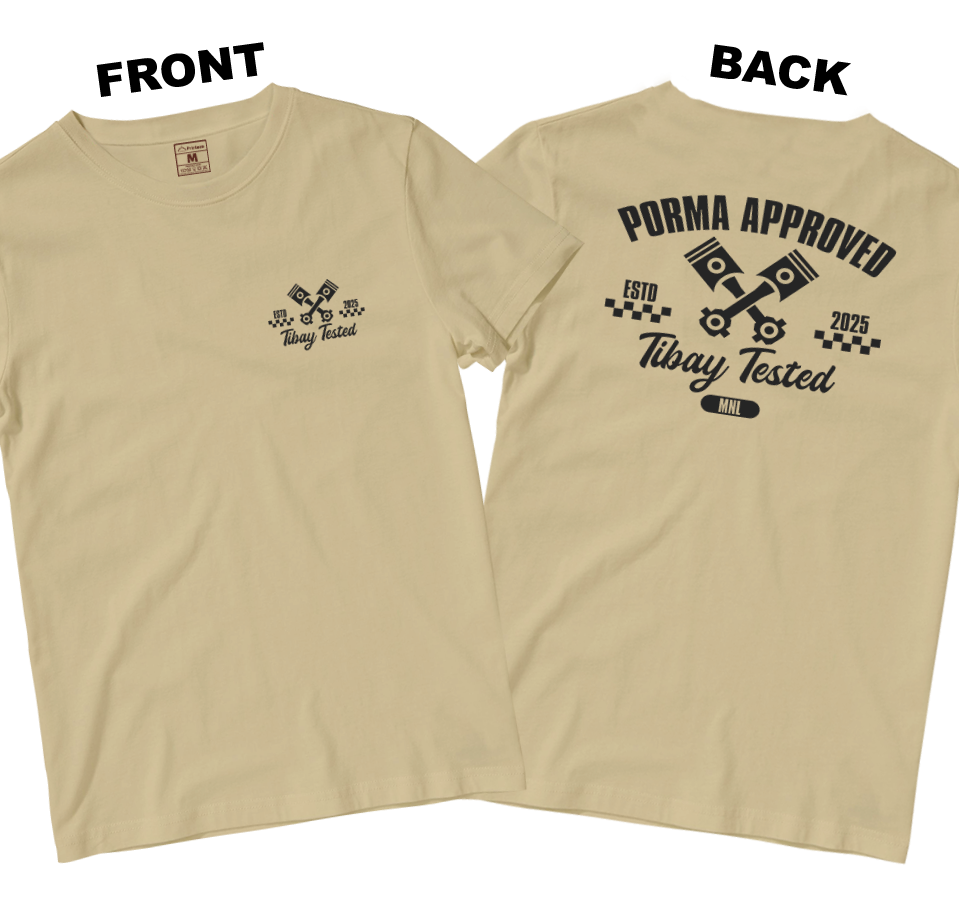Cotton Shirt: Tibay Tested (Front and Back)