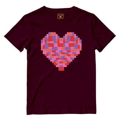 Cotton Shirt: Toy Brick Heart