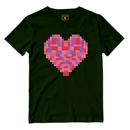 Cotton Shirt: Toy Brick Heart