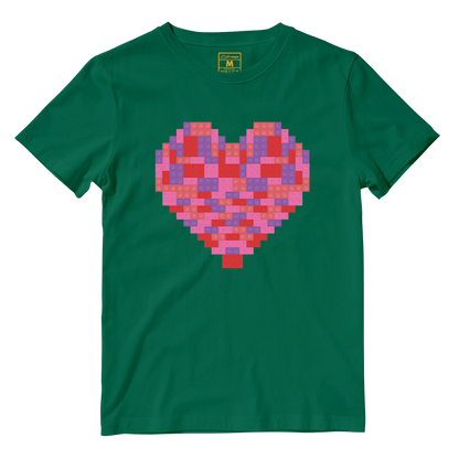 Cotton Shirt: Toy Brick Heart