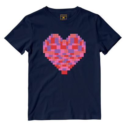 Cotton Shirt: Toy Brick Heart