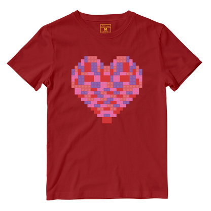 Cotton Shirt: Toy Brick Heart