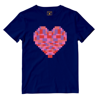 Cotton Shirt: Toy Brick Heart