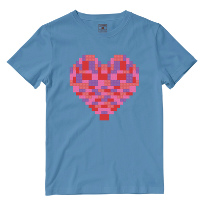 Cotton Shirt: Toy Brick Heart