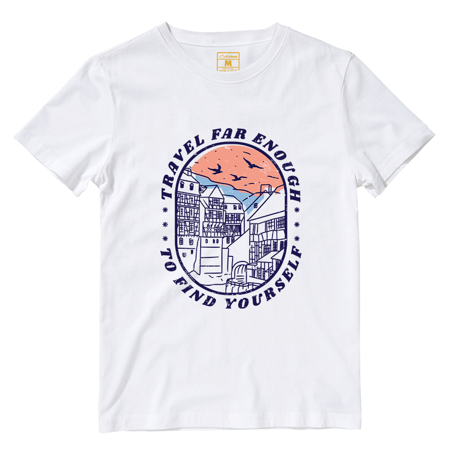 Cotton Shirt: Travel Far Enough