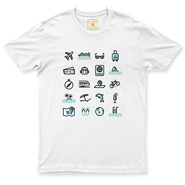 Drifit Shirt: Travel Icons
