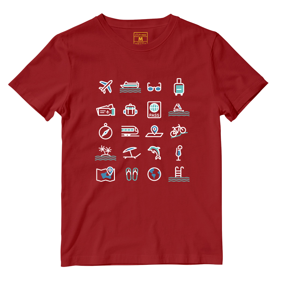 Cotton Shirt: Travel Icon