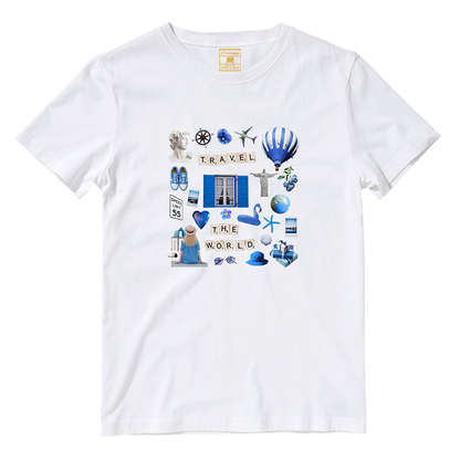 Cotton Shirt: Travel Magazine Cutout