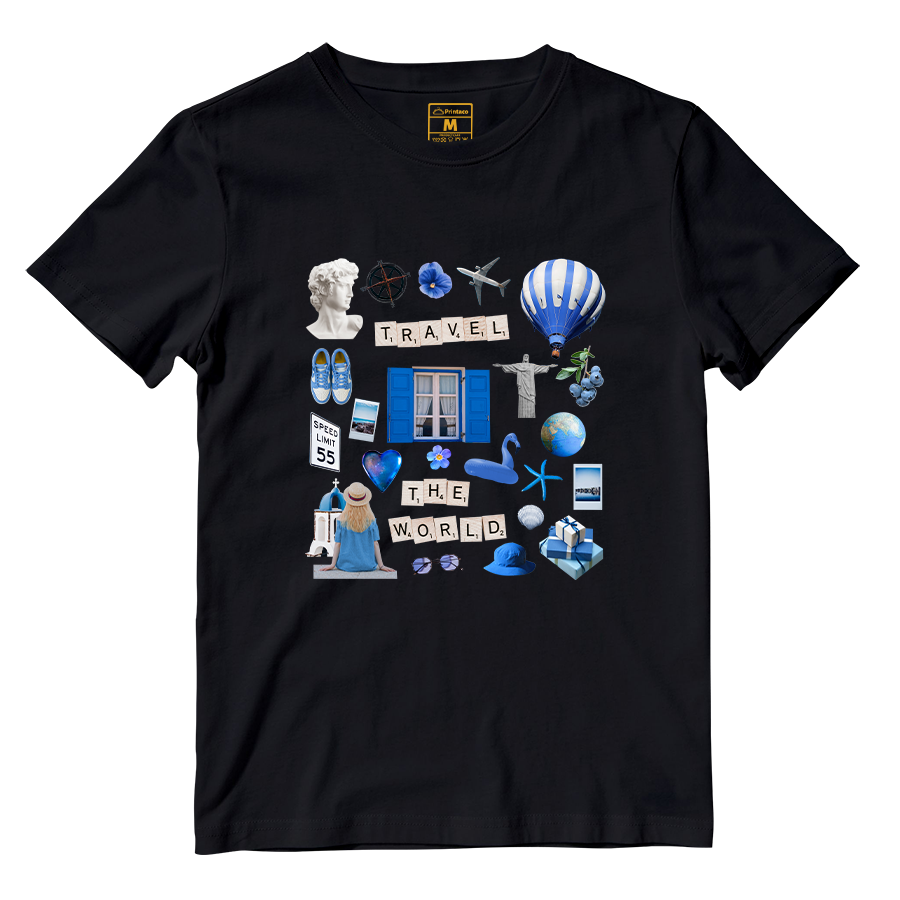 Cotton Shirt: Travel Magazine Cutout