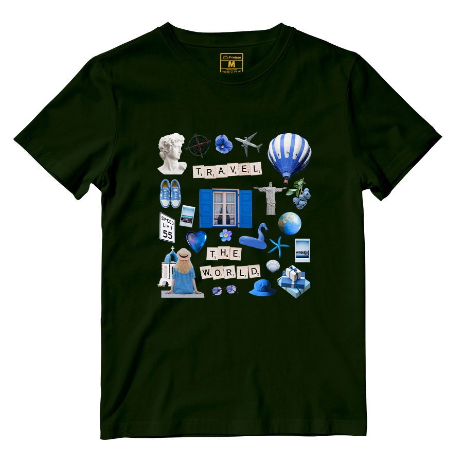 Cotton Shirt: Travel Magazine Cutout