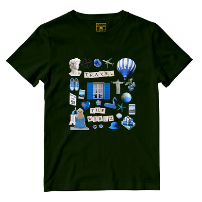 Cotton Shirt: Travel Magazine Cutout