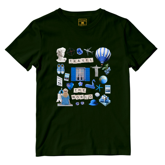 Cotton Shirt: Travel Magazine Cutout