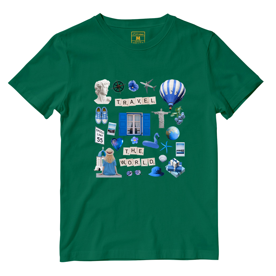 Cotton Shirt: Travel Magazine Cutout