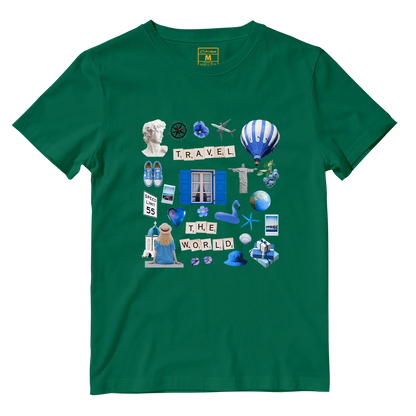 Cotton Shirt: Travel Magazine Cutout