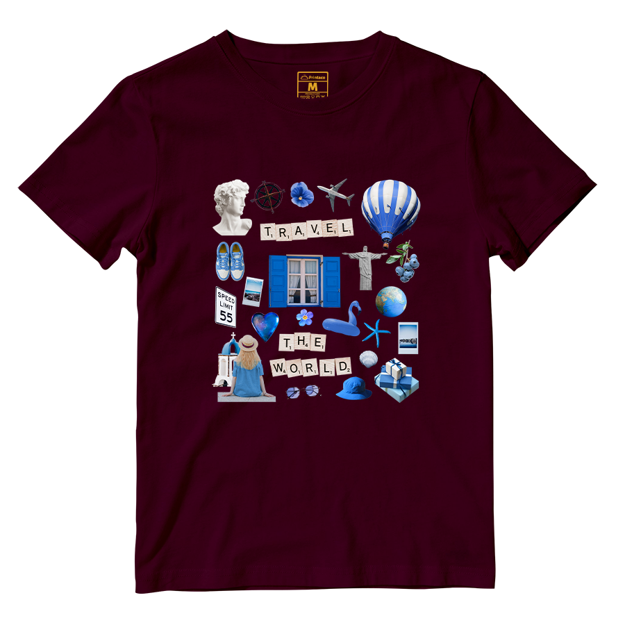 Cotton Shirt: Travel Magazine Cutout