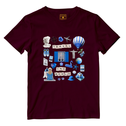 Cotton Shirt: Travel Magazine Cutout