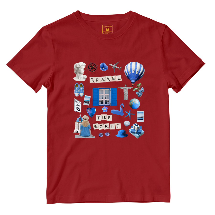 Cotton Shirt: Travel Magazine Cutout