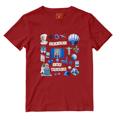 Cotton Shirt: Travel Magazine Cutout