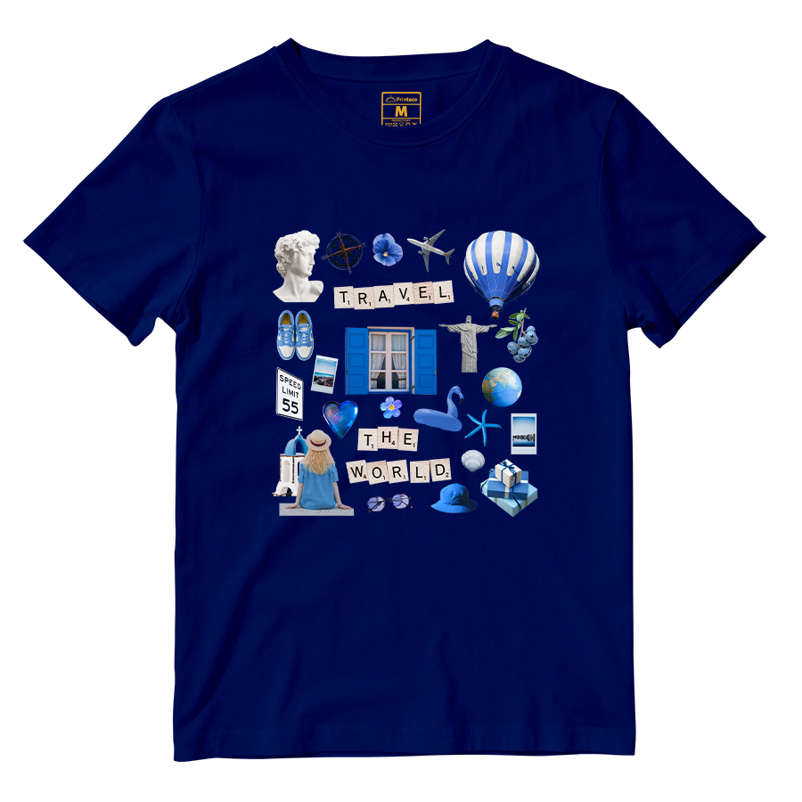 Cotton Shirt: Travel Magazine Cutout