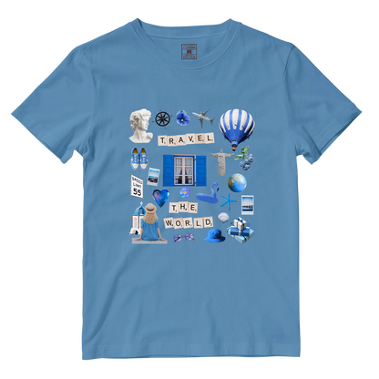 Cotton Shirt: Travel Magazine Cutout