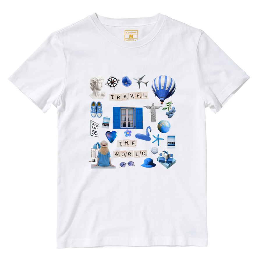 Cotton Shirt: Travel Magazine Cutout
