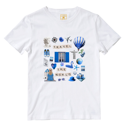 Cotton Shirt: Travel Magazine Cutout