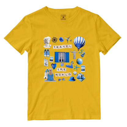 Cotton Shirt: Travel Magazine Cutout