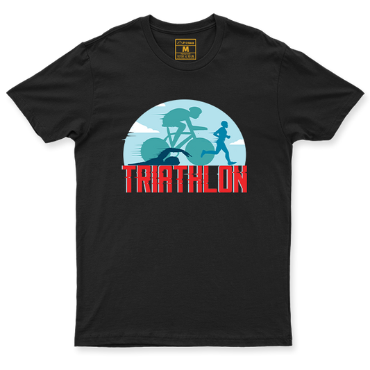 Drifit Shirt: Triathlon Glitch