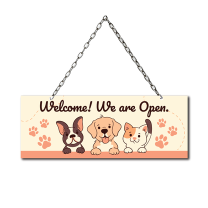 Door Sign: Three Pets