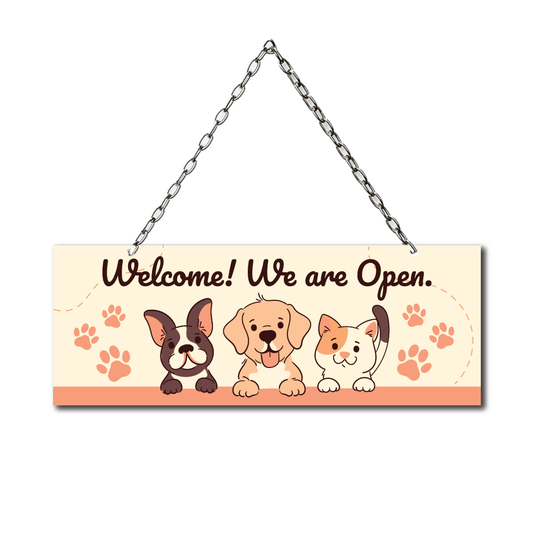 Door Sign: Three Pets