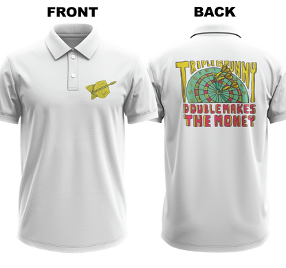 Drifit Polo Shirt: Triple Funny (Front & Back)