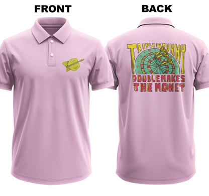 Drifit Polo Shirt: Triple Funny (Front & Back)