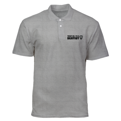 Cotton Polo Shirt: Trust-Me I'm A Dentist Pocket