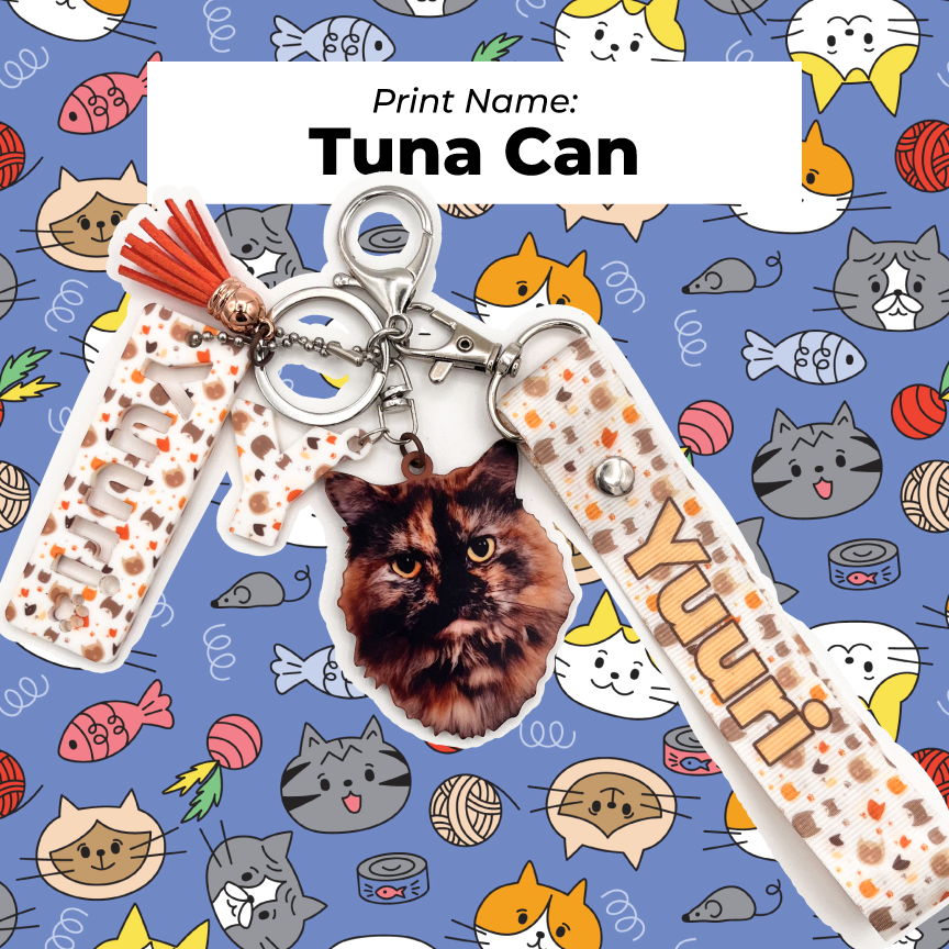 Acrylic Pet Bag Charm: Cat Wristyard Set
