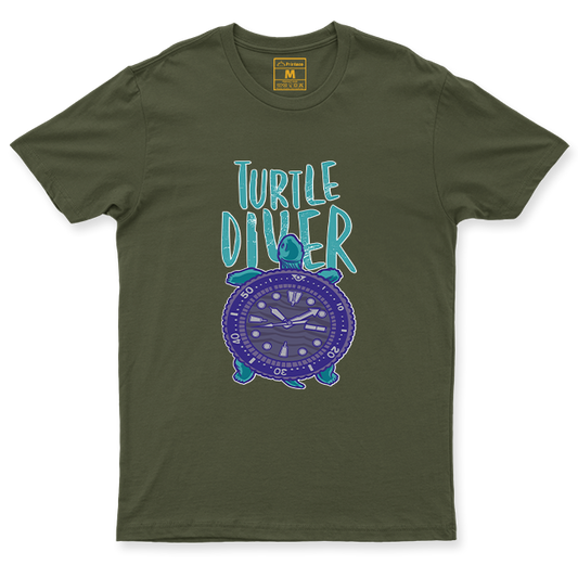 Drifit Shirt: Turtle Diver
