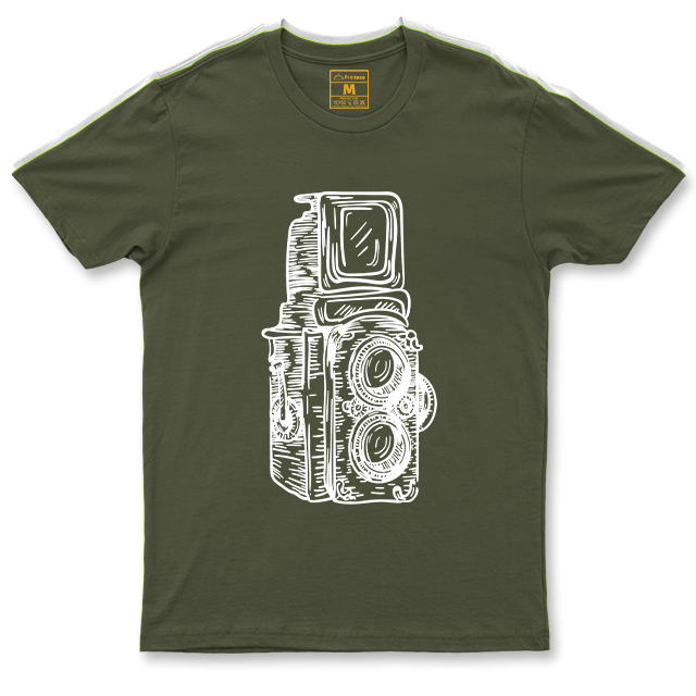 Drifit Shirt: Twin Lens Camera Sketch