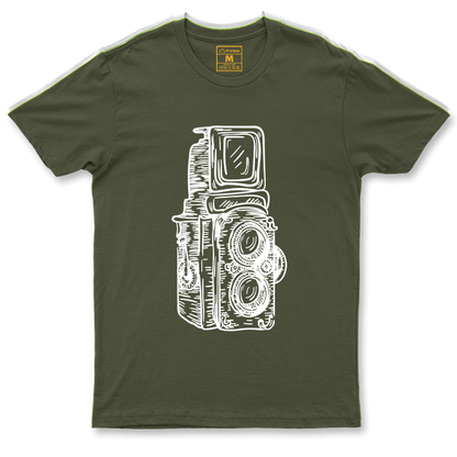 Drifit Shirt: Twin Lens Camera Sketch