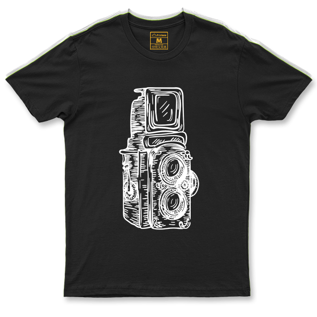Drifit Shirt: Twin Lens Camera Sketch