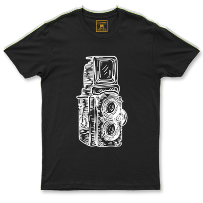 Drifit Shirt: Twin Lens Camera Sketch